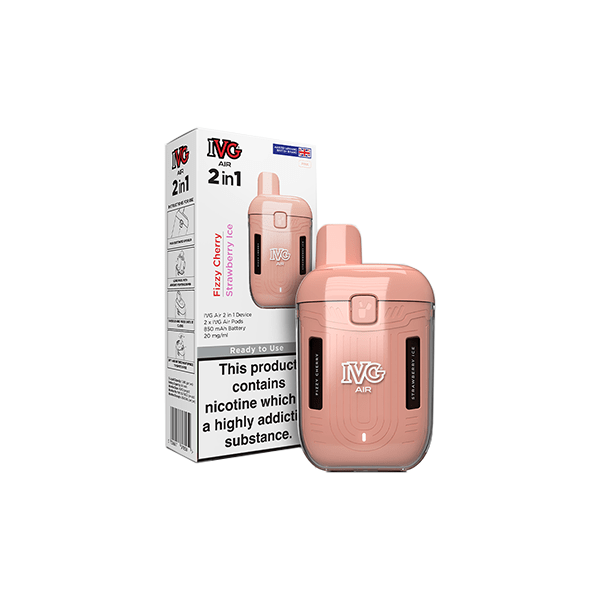I VG Vaping Products 20mg I VG Air 2 in 1 Disposable Rechargeable Pod Vape Kit 1200 Puffs