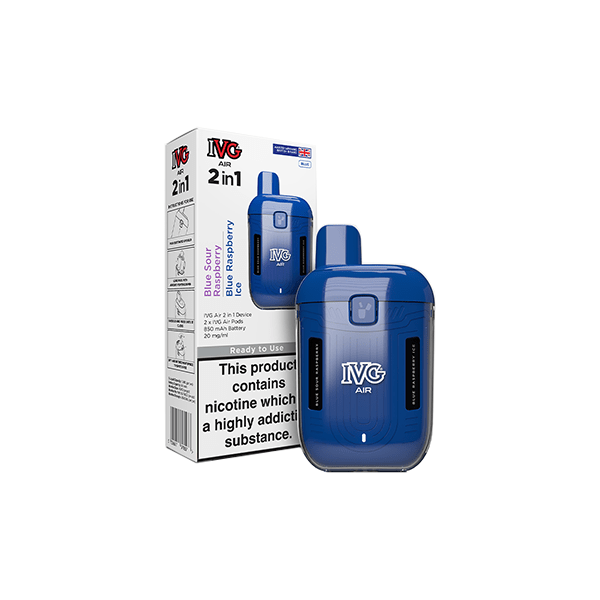 I VG Vaping Products 20mg I VG Air 2 in 1 Disposable Rechargeable Pod Vape Kit 1200 Puffs