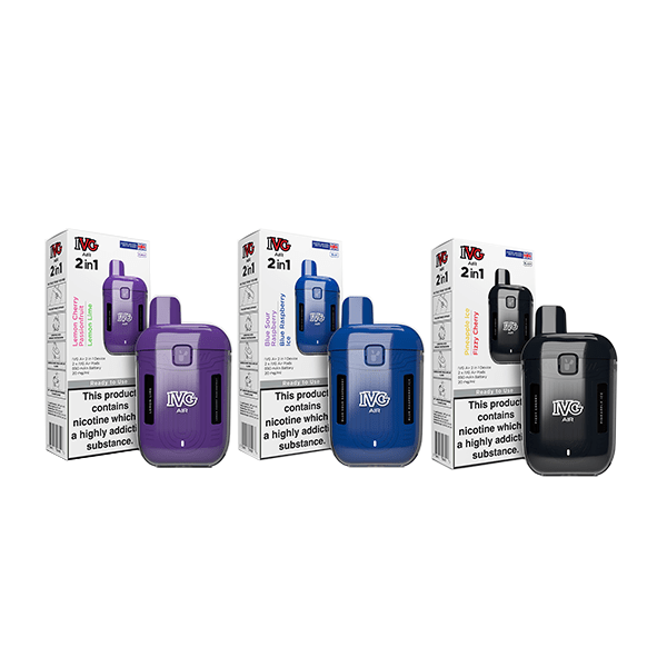 I VG Vaping Products 20mg I VG Air 2 in 1 Disposable Rechargeable Pod Vape Kit 1200 Puffs