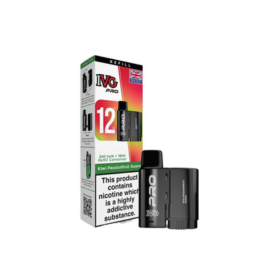 I VG Vaping Products 20mg I VG Pro 12 Refill Pod Pack 10000 Puffs