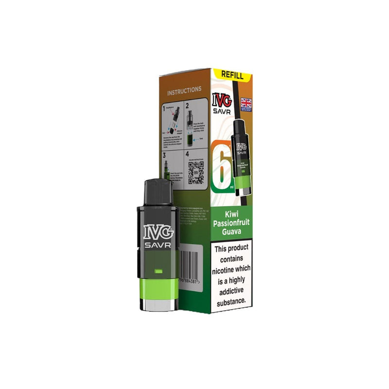 I VG Vaping Products 20mg I VG SAVR Refill Pod Pack 3000 Puffs