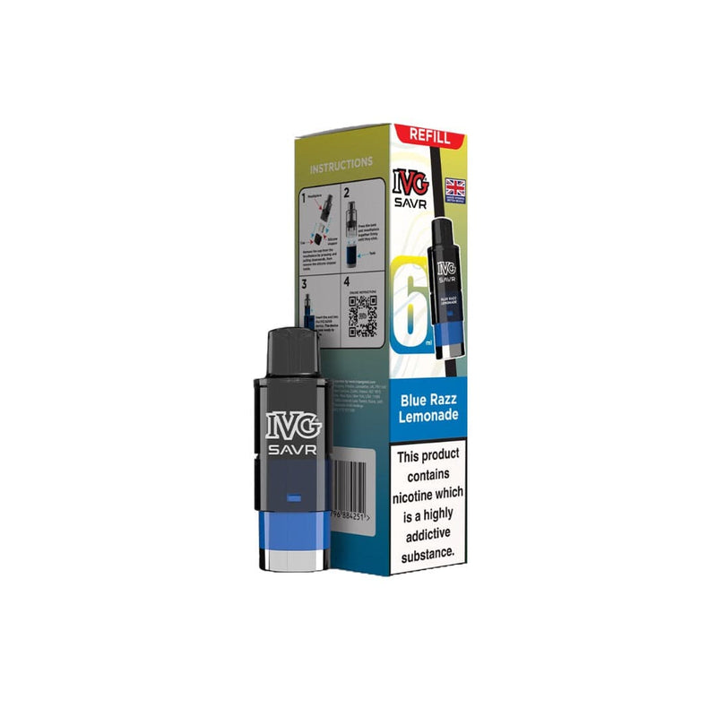I VG Vaping Products 20mg I VG SAVR Refill Pod Pack 3000 Puffs