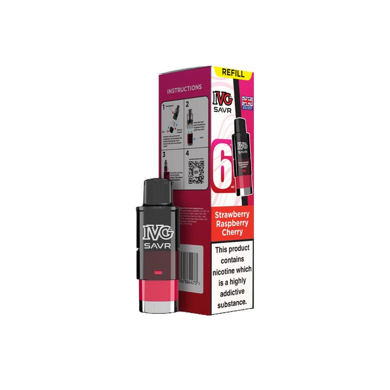 I VG Vaping Products 20mg I VG SAVR Refill Pod Pack 3000 Puffs