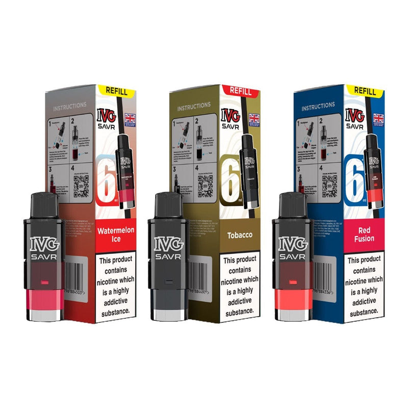I VG Vaping Products 20mg I VG SAVR Refill Pod Pack 3000 Puffs