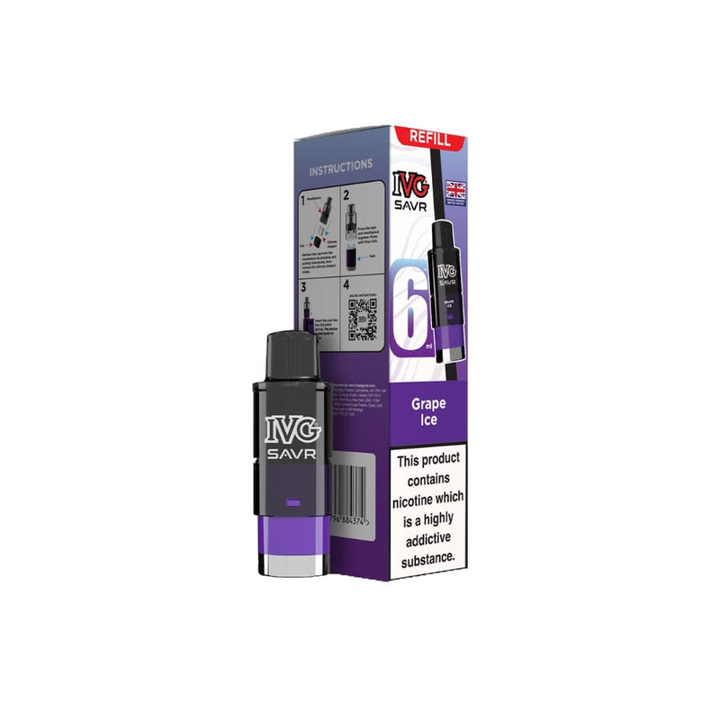 I VG Vaping Products 20mg I VG SAVR Refill Pod Pack 3000 Puffs