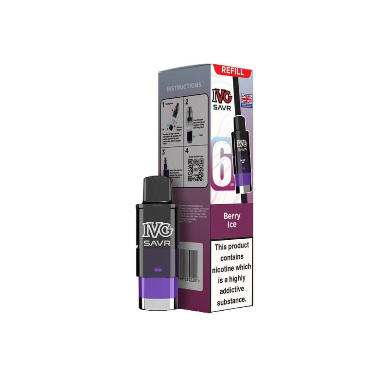 I VG Vaping Products 20mg I VG SAVR Refill Pod Pack 3000 Puffs