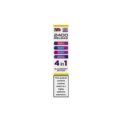 I VG Vaping Products Blackberry Edition IVG 2400 Reload Multi Edition 20mg Prefilled Pods 2ml 2400 Puffs 4 Pcs