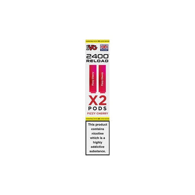 I VG Vaping Products Fizzy Cherry IVG 2400 Reload 20mg Prefilled Pods 2ml 2400 Puffs 2 Pcs