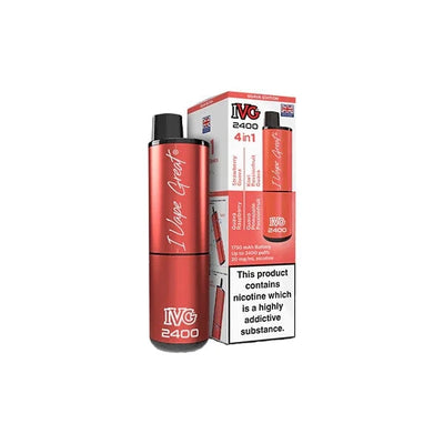 I VG Vaping Products IVG 2400 4 in 1 Multi Edition 20mg Rechargeable Pod Vape Kit 2400 Puffs