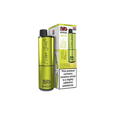 I VG Vaping Products IVG 2400 4 in 1 Multi Edition 20mg Rechargeable Pod Vape Kit 2400 Puffs