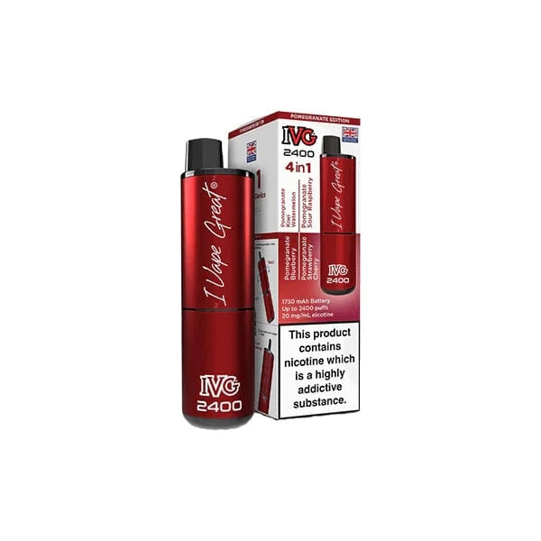 I VG Vaping Products IVG 2400 4 in 1 Multi Edition 20mg Rechargeable Pod Vape Kit 2400 Puffs