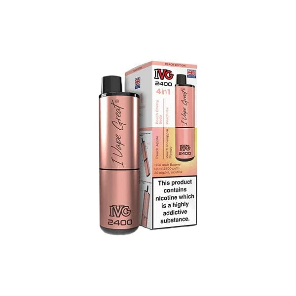 I VG Vaping Products IVG 2400 4 in 1 Multi Edition 20mg Rechargeable Pod Vape Kit 2400 Puffs