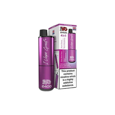 I VG Vaping Products IVG 2400 4 in 1 Multi Edition 20mg Rechargeable Pod Vape Kit 2400 Puffs