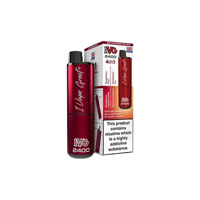 I VG Vaping Products IVG 2400 4 in 1 Multi Edition 20mg Rechargeable Pod Vape Kit 2400 Puffs