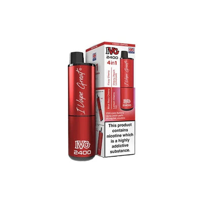 I VG Vaping Products IVG 2400 4 in 1 Multi Edition 20mg Rechargeable Pod Vape Kit 2400 Puffs