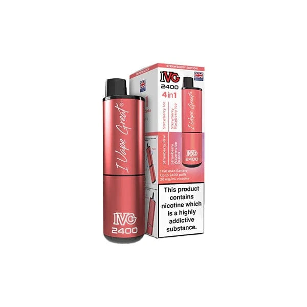 I VG Vaping Products IVG 2400 4 in 1 Multi Edition 20mg Rechargeable Pod Vape Kit 2400 Puffs