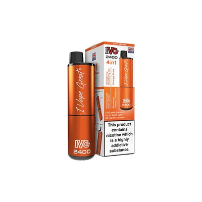I VG Vaping Products IVG 2400 4 in 1 Multi Edition 20mg Rechargeable Pod Vape Kit 2400 Puffs