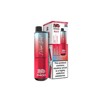 I VG Vaping Products IVG 2400 4 in 1 Multi Edition 20mg Rechargeable Pod Vape Kit 2400 Puffs