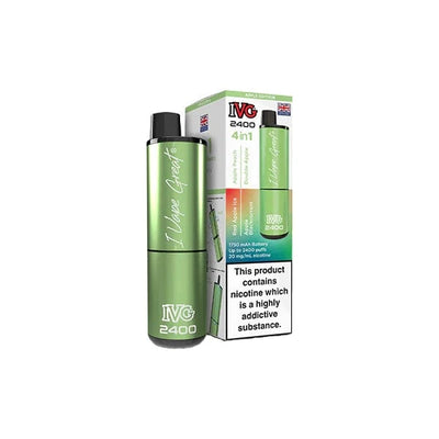 I VG Vaping Products IVG 2400 4 in 1 Multi Edition 20mg Rechargeable Pod Vape Kit 2400 Puffs