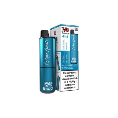 I VG Vaping Products IVG 2400 4 in 1 Multi Edition 20mg Rechargeable Pod Vape Kit 2400 Puffs