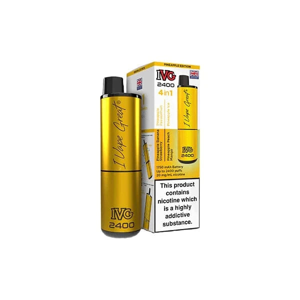 I VG Vaping Products IVG 2400 4 in 1 Multi Edition 20mg Rechargeable Pod Vape Kit 2400 Puffs