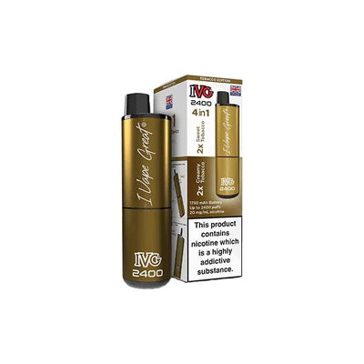 I VG Vaping Products IVG 2400 4 in 1 Multi Edition 20mg Rechargeable Pod Vape Kit 2400 Puffs