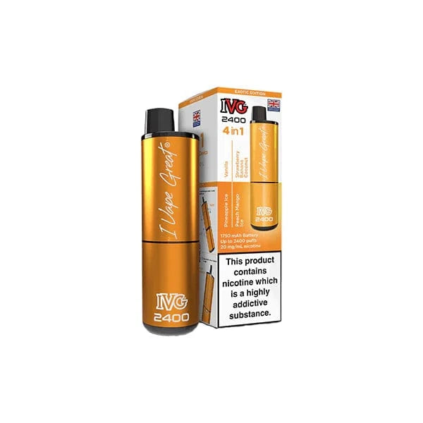 I VG Vaping Products IVG 2400 4 in 1 Multi Edition 20mg Rechargeable Pod Vape Kit 2400 Puffs