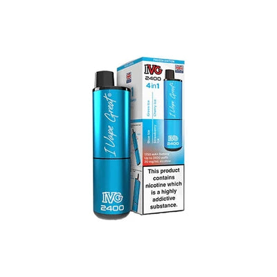 I VG Vaping Products IVG 2400 4 in 1 Multi Edition 20mg Rechargeable Pod Vape Kit 2400 Puffs