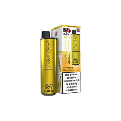 I VG Vaping Products IVG 2400 4 in 1 Multi Edition 20mg Rechargeable Pod Vape Kit 2400 Puffs