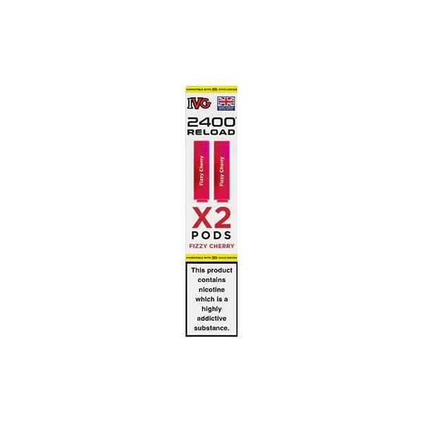 I VG Vaping Products IVG 2400 Reload 20mg Prefilled Pods 2ml 2400 Puffs 2 Pcs