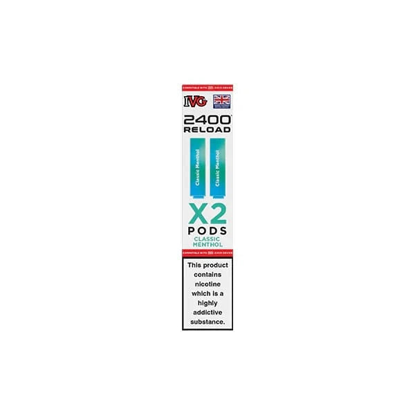 I VG Vaping Products IVG 2400 Reload 20mg Prefilled Pods 2ml 2400 Puffs 2 Pcs