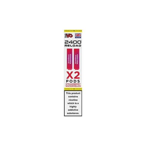 I VG Vaping Products IVG 2400 Reload 20mg Prefilled Pods 2ml 2400 Puffs 2 Pcs