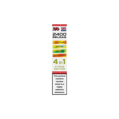 I VG Vaping Products IVG 2400 Reload Multi Edition 20mg Prefilled Pods 2ml 2400 Puffs 4 Pcs
