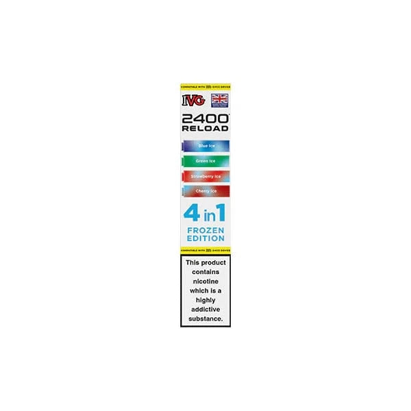 I VG Vaping Products IVG 2400 Reload Multi Edition 20mg Prefilled Pods 2ml 2400 Puffs 4 Pcs