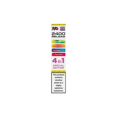 I VG Vaping Products IVG 2400 Reload Multi Edition 20mg Prefilled Pods 2ml 2400 Puffs 4 Pcs
