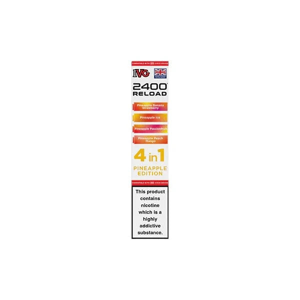 I VG Vaping Products IVG 2400 Reload Multi Edition 20mg Prefilled Pods 2ml 2400 Puffs 4 Pcs