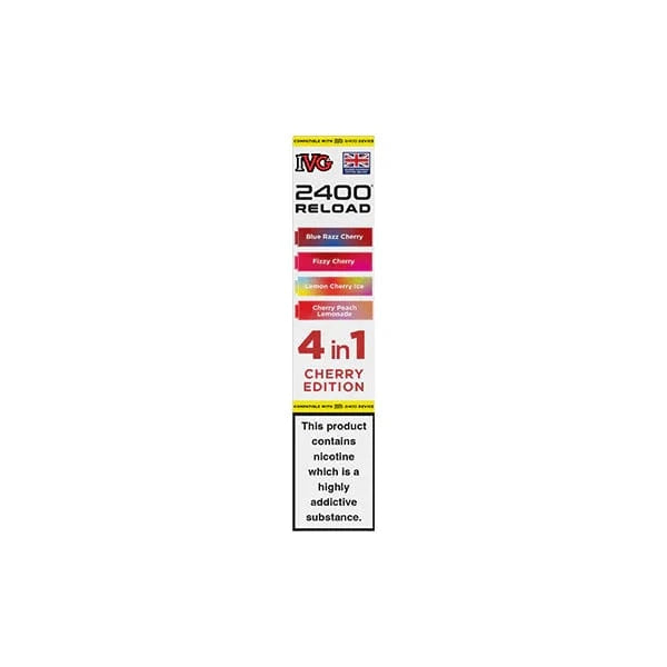 I VG Vaping Products IVG 2400 Reload Multi Edition 20mg Prefilled Pods 2ml 2400 Puffs 4 Pcs