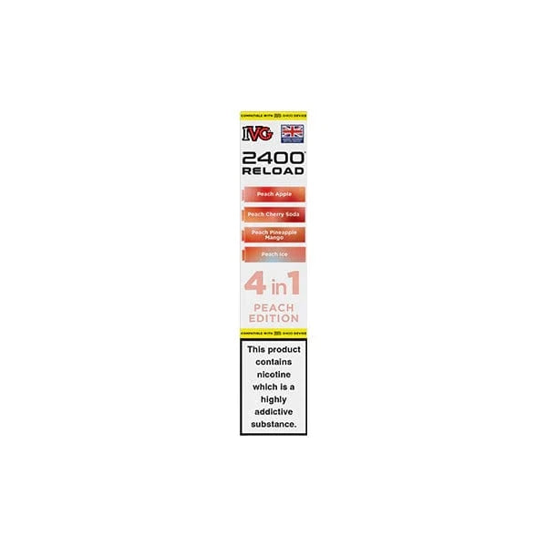 I VG Vaping Products IVG 2400 Reload Multi Edition 20mg Prefilled Pods 2ml 2400 Puffs 4 Pcs