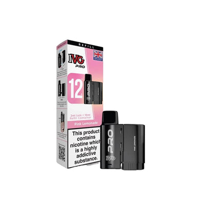 I VG Vaping Products IVG Pro 12 20mg Refill Pod Pack 10000 Puffs