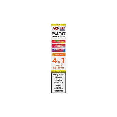 I VG Vaping Products Juicy Edition IVG 2400 Reload Multi Edition 20mg Prefilled Pods 2ml 2400 Puffs 4 Pcs