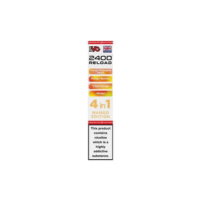I VG Vaping Products Mango Edition IVG 2400 Reload Multi Edition 20mg Prefilled Pods 2ml 2400 Puffs 4 Pcs