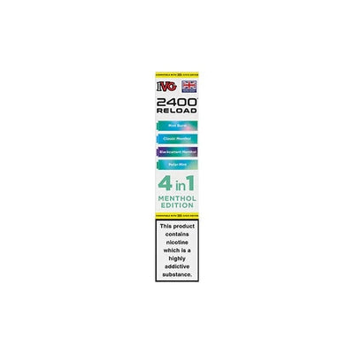 I VG Vaping Products Menthol Edition IVG 2400 Reload Multi Edition 20mg Prefilled Pods 2ml 2400 Puffs 4 Pcs
