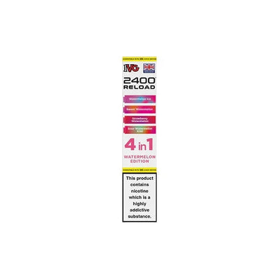 I VG Vaping Products Watermelon Edition IVG 2400 Reload Multi Edition 20mg Prefilled Pods 2ml 2400 Puffs 4 Pcs