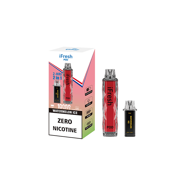 IFresh Vaping Products 0mg iFresh 10000 Puffs 2in1 Disposable Pod Kit