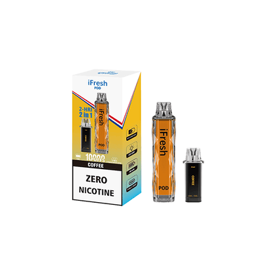 IFresh Vaping Products 0mg iFresh 10000 Puffs 2in1 Disposable Pod Kit