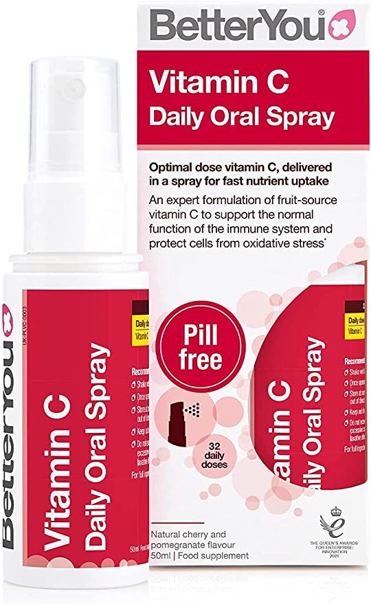 Vitamin C Daily Oral Spray, Natural Cherry and Pomegranate - 50ml