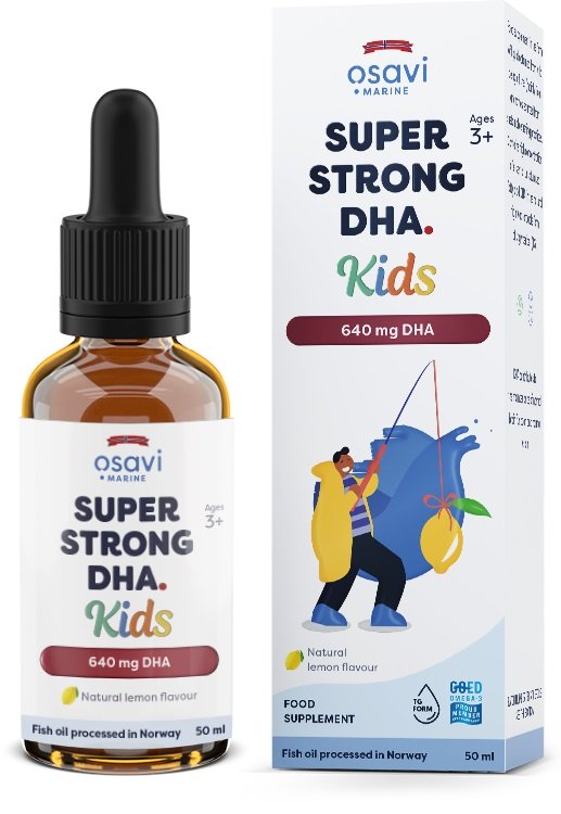 Super Strong DHA Kids, 640mg DHA (Lemon) - 50ml