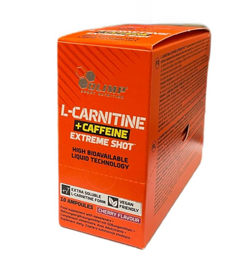 L-Carnitine + Caffeine Extreme Shot, Cherry - 10 x 25ml