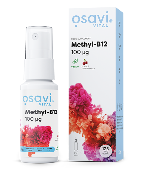 Methyl-B12 Oral Spray, 100mcg (Cherry) - 25ml