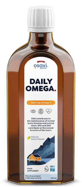 Daily Omega, 1600mg Omega 3 (Natural Lemon) - 250ml